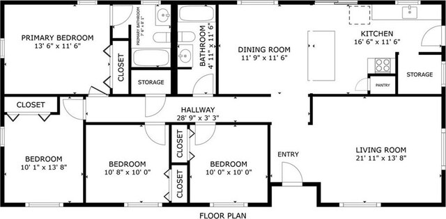 802 Claiborne Dr, Jefferson, LA 70121 - view of home floor plan