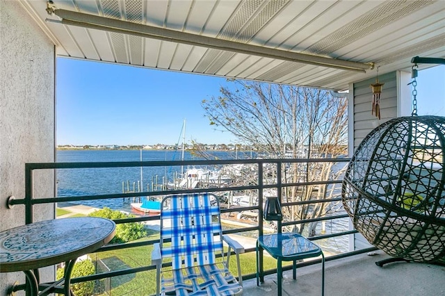 1244 Harbor Dr Unit 321, Slidell, LA 70458 - balcony featuring a water view