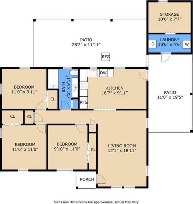 42 Tulip Dr, Gretna, LA 70053 - view of room layout
