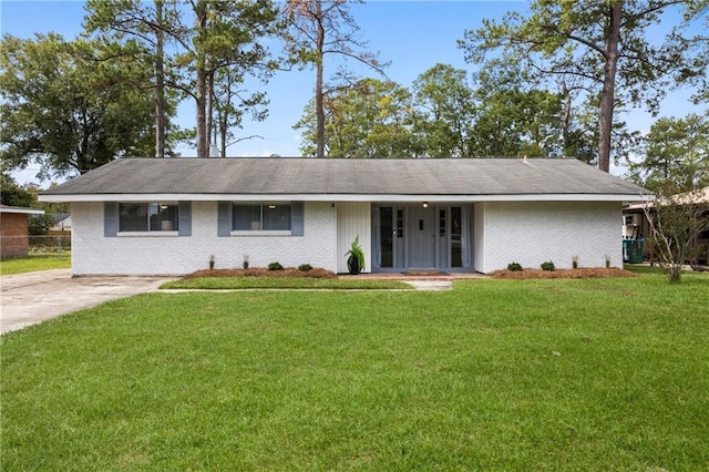 109 Sherry Dr, Hammond, LA 70401 - view of front of home with brick siding and a front lawn