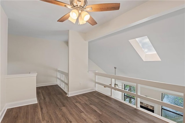 34 Chamale Cv Unit 34, Slidell, LA 70460 - additional living space featuring ceiling fan, a skylight, and wood finished floors