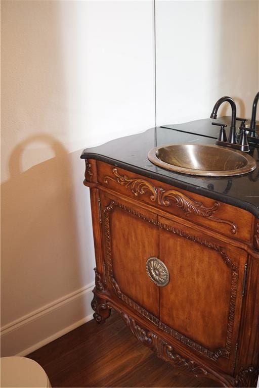 3739 N Hullen St, Metairie, LA 70002 - detailed view of a sink and wood finished floors
