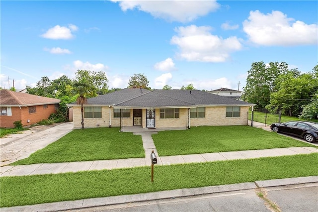 4925 Rhodes Dr, New Orleans, LA 70126 - single story home with concrete driveway and brick siding
