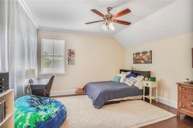 6938 Milne Blvd, New Orleans, LA 70124 - bedroom with wood finished floors and a ceiling fan