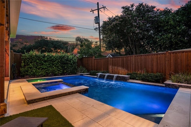 6938 Milne Blvd, New Orleans, LA 70124 - view of pool with a fenced backyard and a pool with connected hot tub