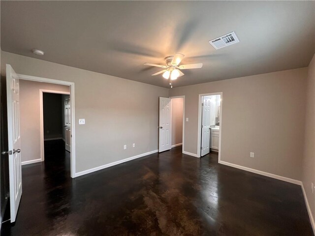 360507 Park Blvd, Chalmette, LA 70043 - unfurnished bedroom with a ceiling fan and ensuite bath