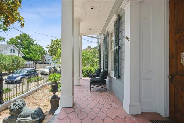 1128 Fourth St, New Orleans, LA 70130 - view of covered porch