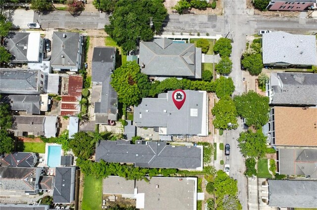 1128 Fourth St, New Orleans, LA 70130 - aerial view of property's location with nearby suburban area
