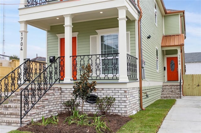 1704-1706 S Dupre St, New Orleans, LA 70125 - view of front of home with covered porch