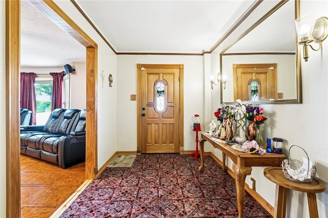 4520 13th St, Marrero, LA 70072 - entryway with baseboards and ornamental molding