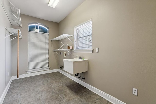 142 Colony Rd, Belle Chasse, LA 70037 - laundry room with washer hookup and tile patterned floors