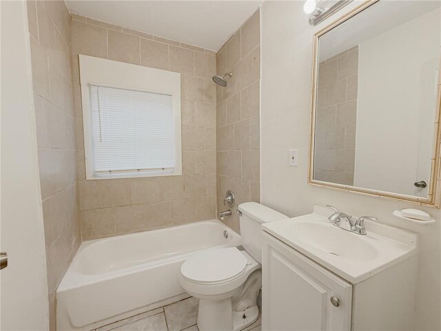134648 S Dilton St, Metairie, LA 70003 - bathroom featuring vanity, shower / bath combination, and tile patterned flooring