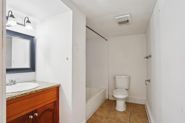 432426 Banks St, New Orleans, LA 70119 - bathroom with vanity, tile patterned flooring, and bathing tub / shower combination