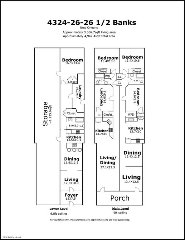 432426 Banks St, New Orleans, LA 70119 - view of room layout