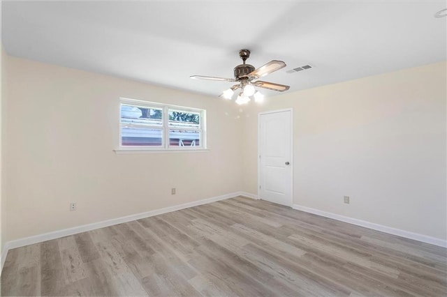 4013 Taft Park, Metairie, LA 70002 - unfurnished room featuring light wood finished floors and ceiling fan