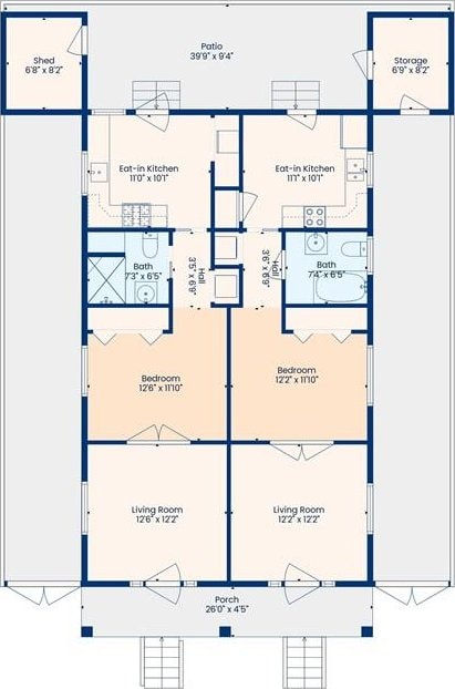 62426 9th St, New Orleans, LA 70115 - view of room layout