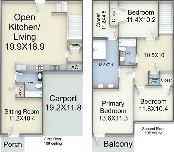 810 N Roman St, New Orleans, LA 70116 - view of property floor plan