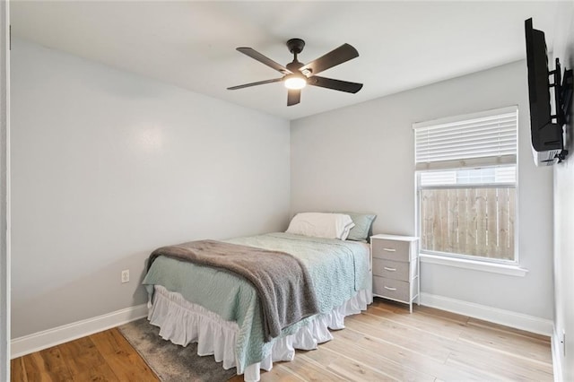 2311 Jay St, Slidell, LA 70460 - bedroom with wood finished floors and a ceiling fan