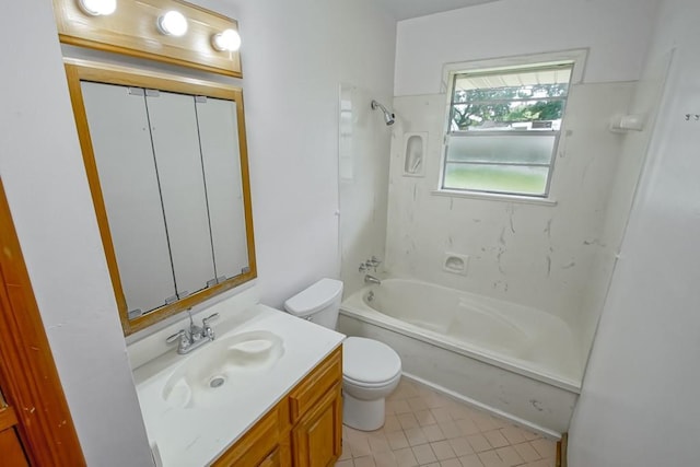 4213 Purdue Dr, Metairie, LA 70003 - full bathroom with vanity, shower / tub combination, and tile patterned floors