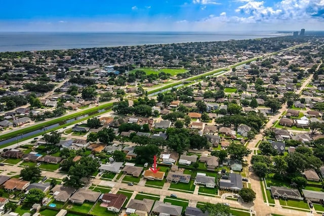 4213 Purdue Dr, Metairie, LA 70003 - aerial view of property and surrounding area with nearby suburban area and a nearby body of water