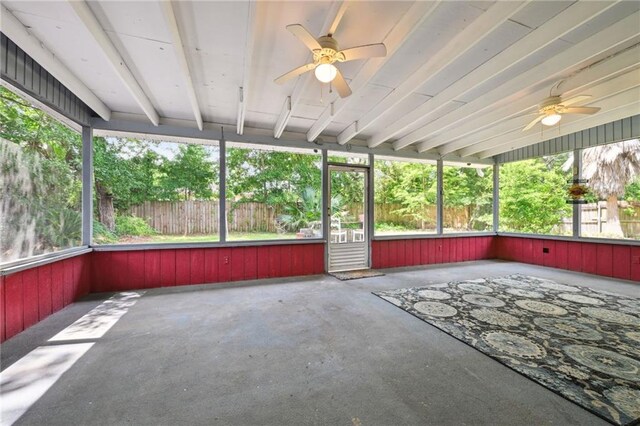 2142 Park Dr, Slidell, LA 70458 - unfurnished sunroom featuring ceiling fan