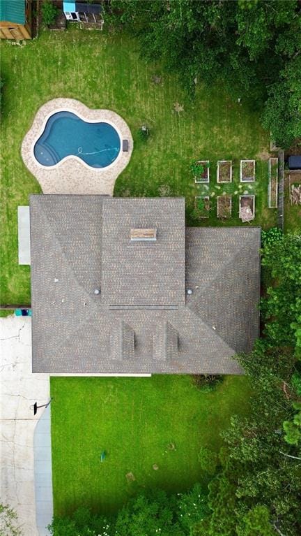 426 Devon Dr, Mandeville, LA 70448 - bird's eye view of a pool