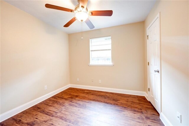2808 Transcontinental Dr, Metairie, LA 70006 - empty room featuring wood finished floors and a ceiling fan