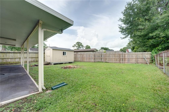 2808 Transcontinental Dr, Metairie, LA 70006 - fenced backyard featuring a storage unit and a patio
