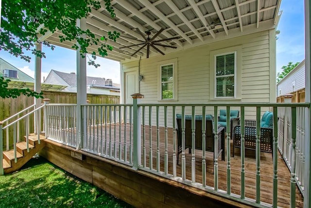 412 N Miro St, New Orleans, LA 70119 - view of wooden deck