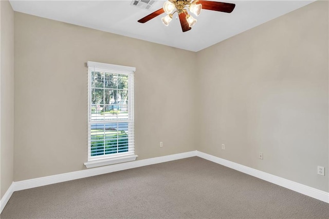 147 Jesuit Bend Dr, Belle Chasse, LA 70037 - spare room featuring a ceiling fan and carpet