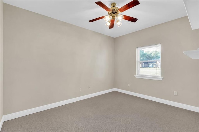 147 Jesuit Bend Dr, Belle Chasse, LA 70037 - spare room with dark carpet and ceiling fan