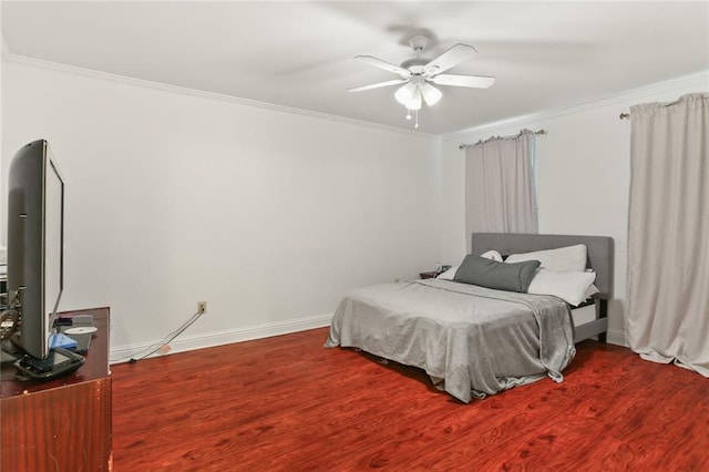 665254 General Diaz St, New Orleans, LA 70124 - bedroom with crown molding, wood finished floors, and a ceiling fan