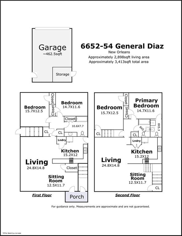 665254 General Diaz St, New Orleans, LA 70124 - view of home floor plan