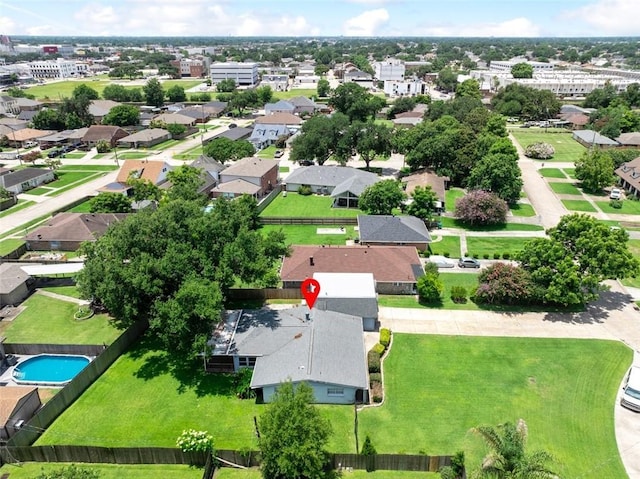 4000 Kawanee Ave, Metairie, LA 70002 - aerial view of residential area with a pool