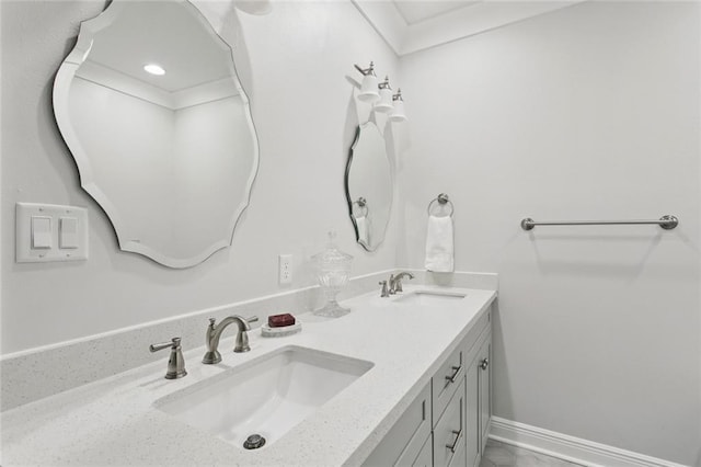 702 Pine St, Madisonville, LA 70447 - bathroom with double vanity
