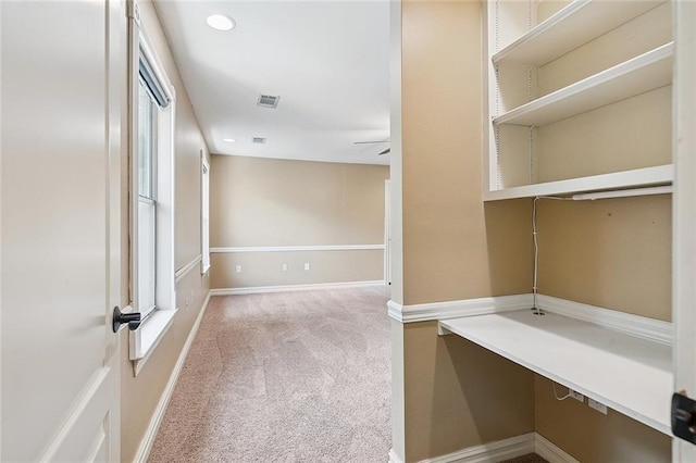 230 Delta Dr, Mandeville, LA 70448 - unfurnished office featuring carpet and a ceiling fan