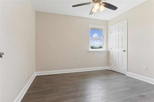 3028 Concordia Dr, La Place, LA 70068 - empty room with wood finished floors and ceiling fan