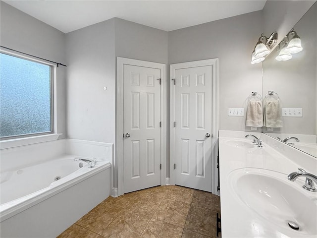 201 Stephanie Ln, Covington, LA 70435 - full bath featuring double vanity and a whirlpool tub