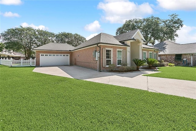 178 Colony Rd, Belle Chasse, LA 70037 - view of front of property with brick siding, driveway, a garage, and roof with shingles