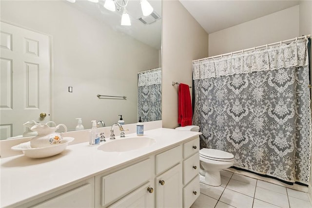 178 Colony Rd, Belle Chasse, LA 70037 - full bath featuring vanity, tile patterned floors, and a shower with curtain