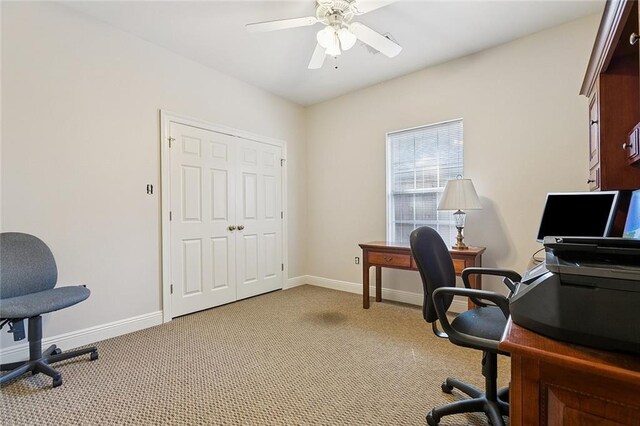 178 Colony Rd, Belle Chasse, LA 70037 - office space with light colored carpet and ceiling fan
