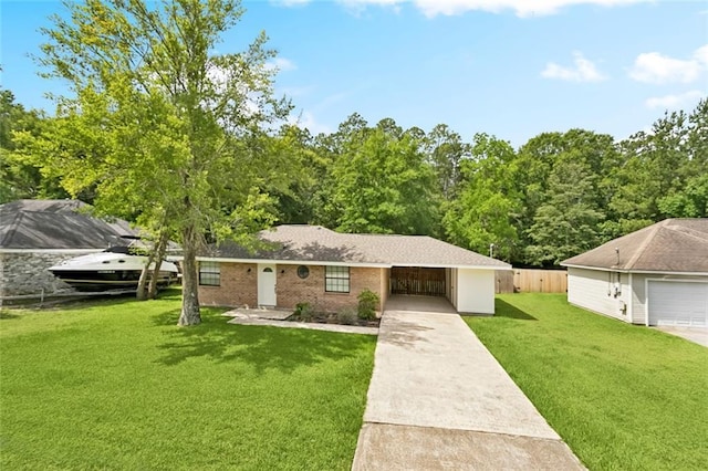 205 Timber Ridge Dr, Slidell, LA 70460 - view of front of property featuring driveway and an attached carport
