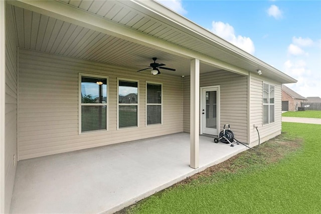 42030 Wood Ave, Ponchatoula, LA 70454 - view of patio with a ceiling fan