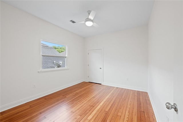 5624-5626 Annunciation St, New Orleans, LA 70115 - spare room featuring light wood-style floors and a ceiling fan