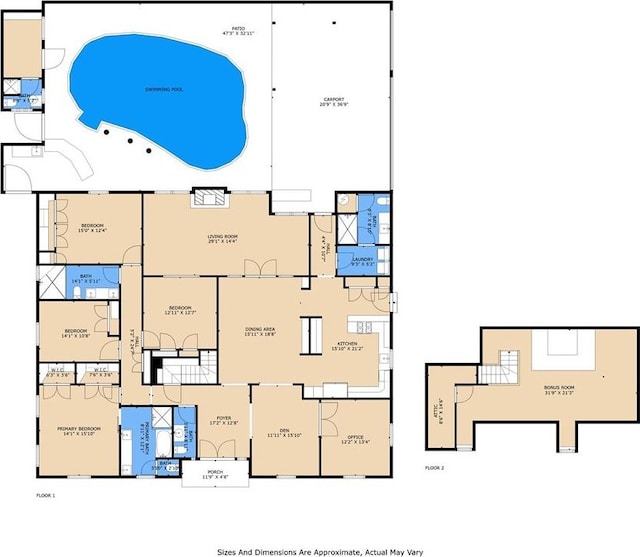 700 Crystal St, New Orleans, LA 70124 - view of floor plan / room layout