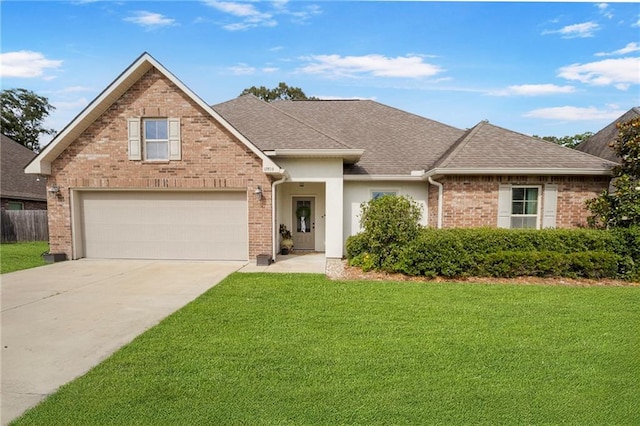 17509 Waterloo Dr, Baton Rouge, LA 70817 - traditional home with a front lawn, driveway, and roof with shingles