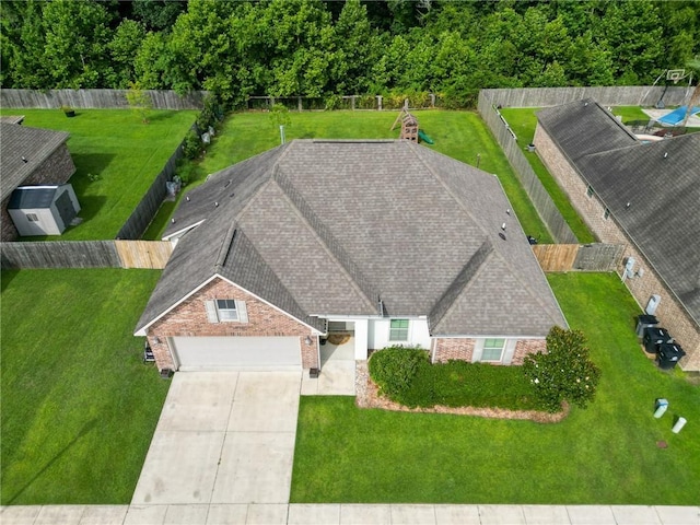17509 Waterloo Dr, Baton Rouge, LA 70817 - aerial view of property and surrounding area