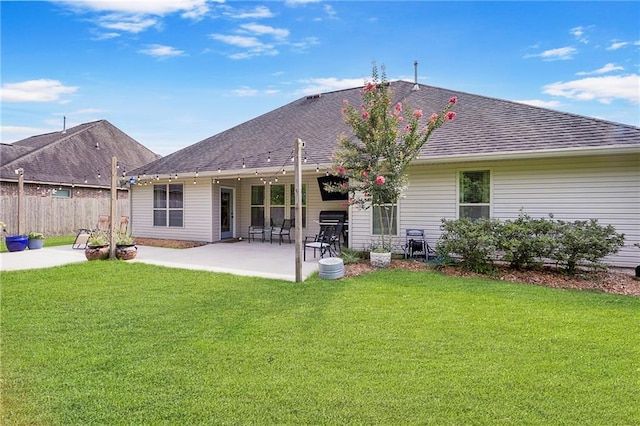 17509 Waterloo Dr, Baton Rouge, LA 70817 - back of house with a patio and a shingled roof