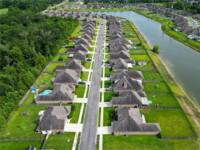 17509 Waterloo Dr, Baton Rouge, LA 70817 - aerial perspective of suburban area featuring a nearby body of water