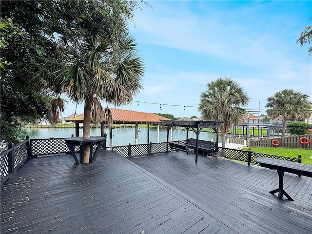 4230 Murano Rd, New Orleans, LA 70129 - deck featuring a water view